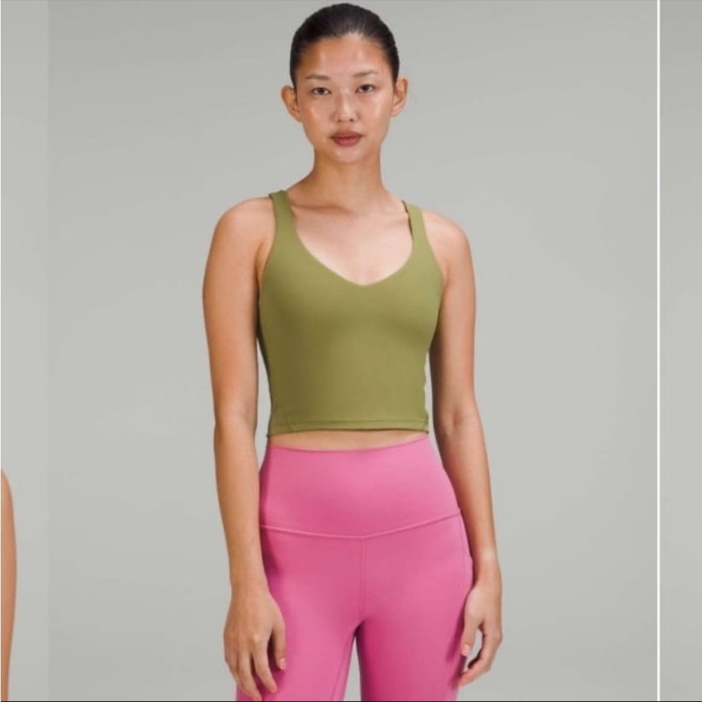 EUC Lululemon Bronze Green Set. Size 6 - Picture 7 of 11